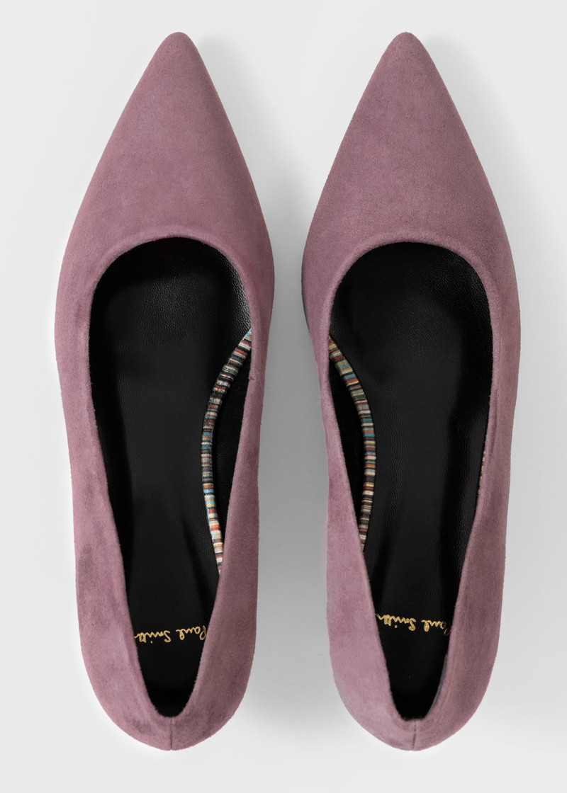 Suede 'Sonora' Heel Court Shoes 5