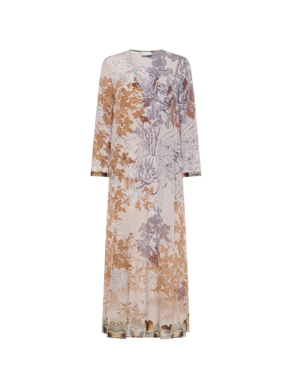 Brule floral A-line midi dress - 1