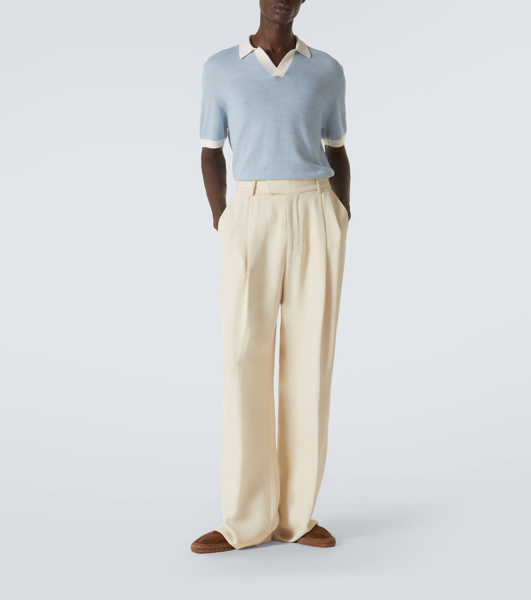 Horton wool and cotton polo sweater - 2