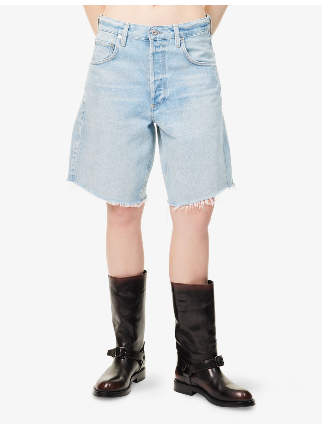 Ayla Baggy Denim Short - 3