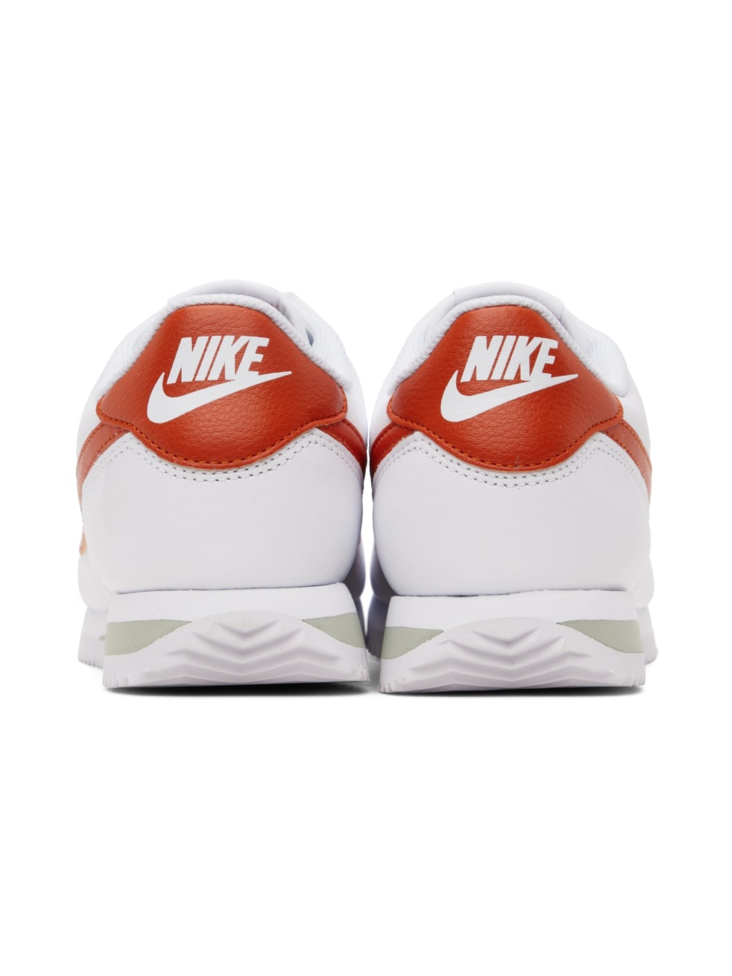 White & Orange Cortez Sneakers - 2