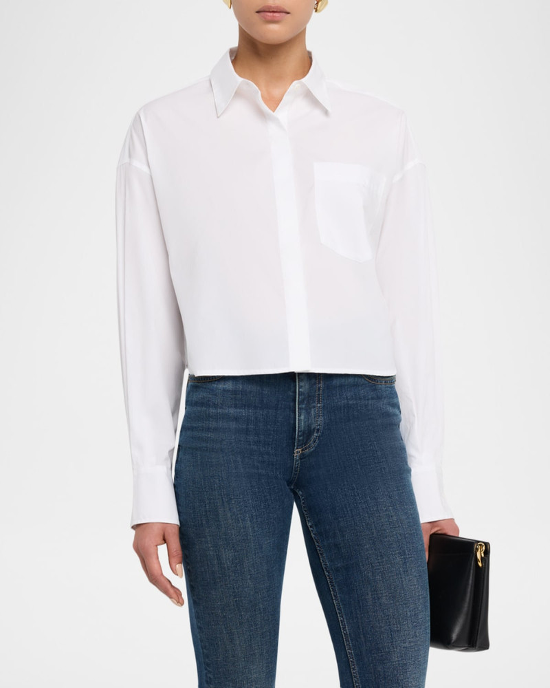 Marin Cropped Cotton Shirt 4