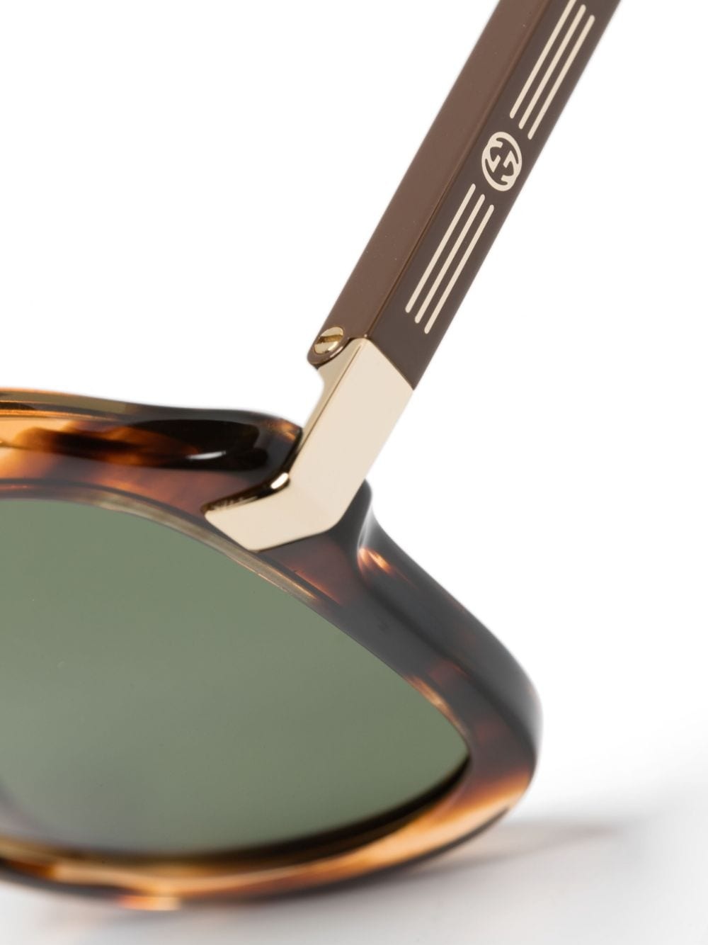 tortoiseshell-effect pilot-frame sunglasses - 3