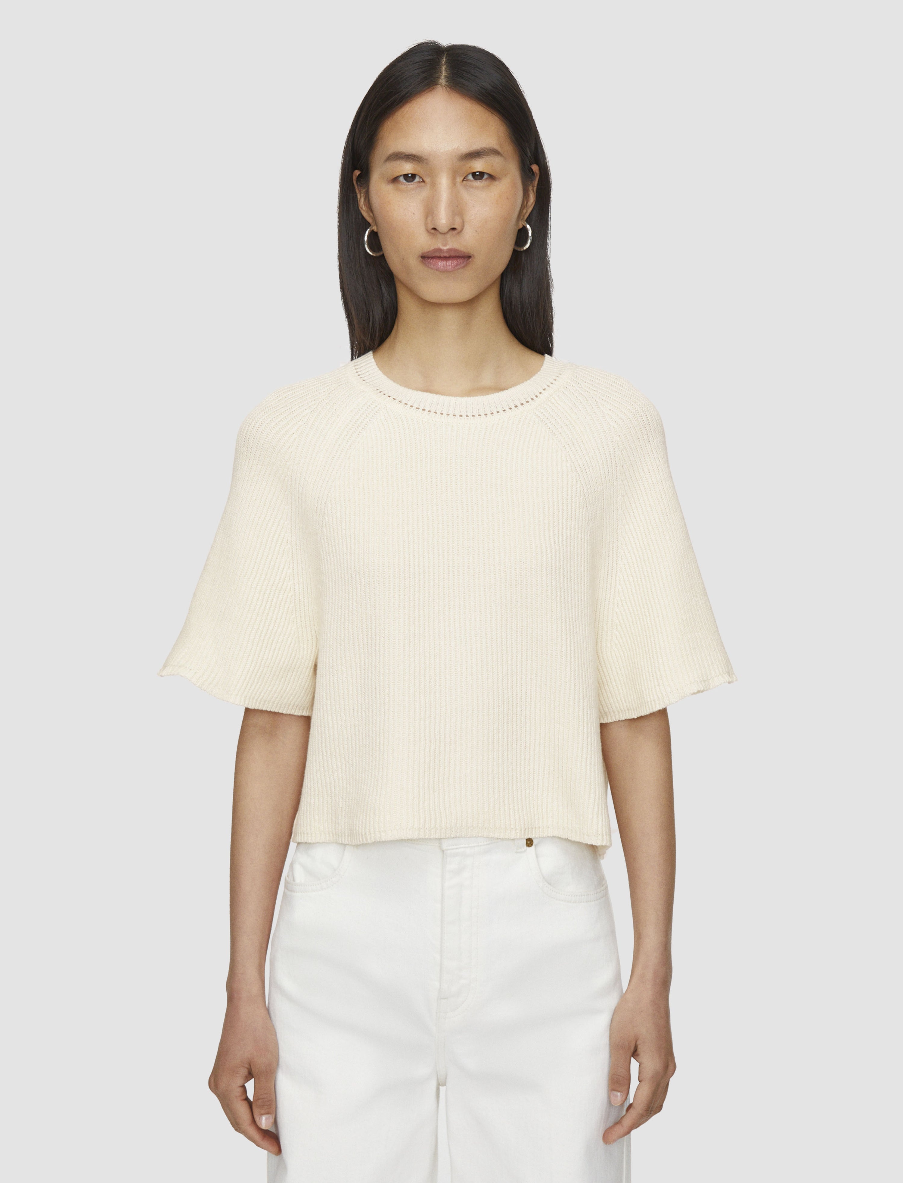 Linen Blend Knit Top - 3