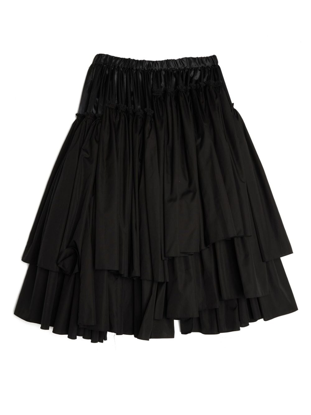 ruffled cotton satin skirt - 4