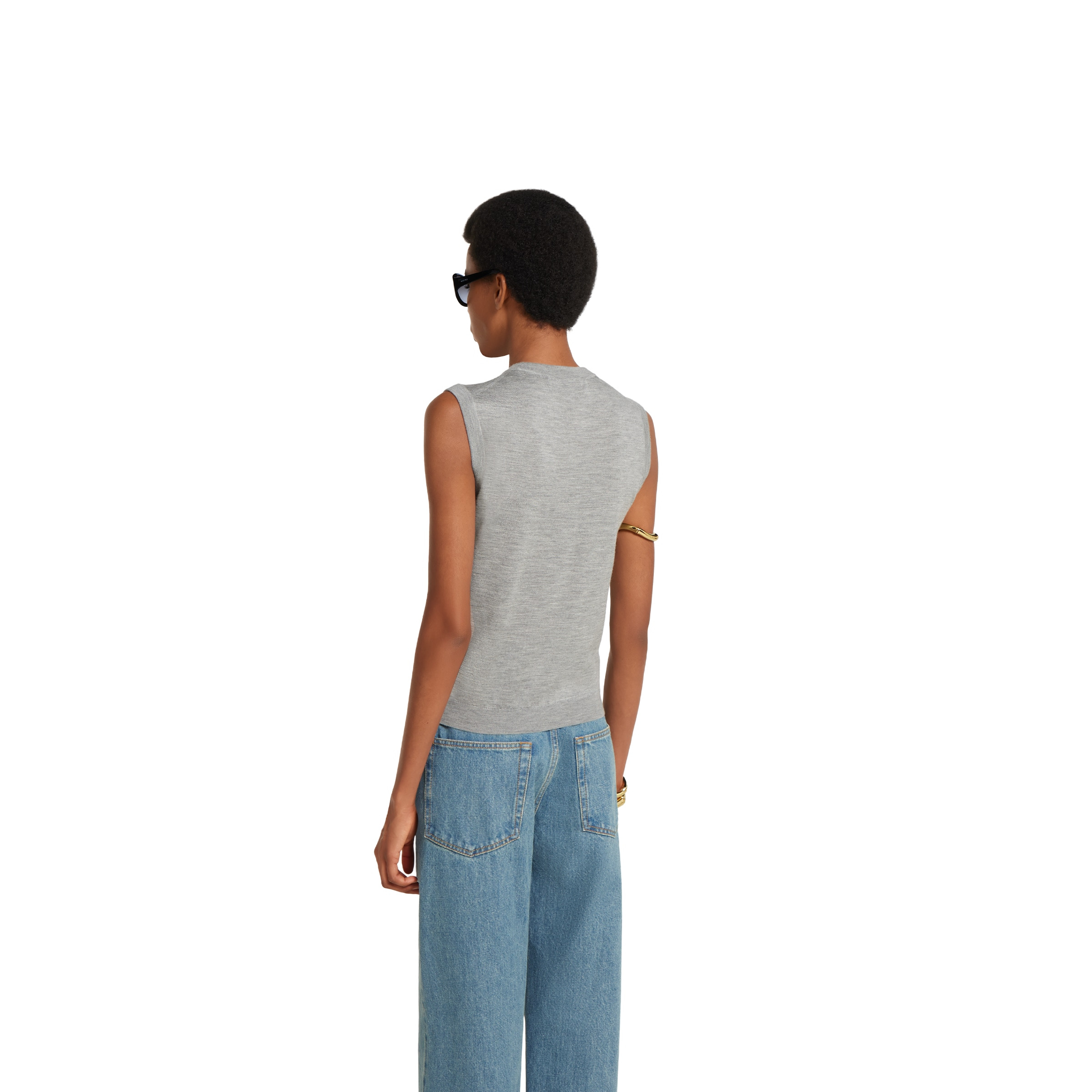 Cashmere silk sleeveless top - 4