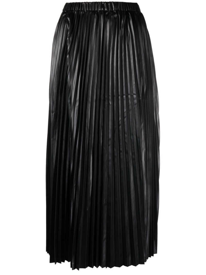 pleated layered cropped trousers 1
