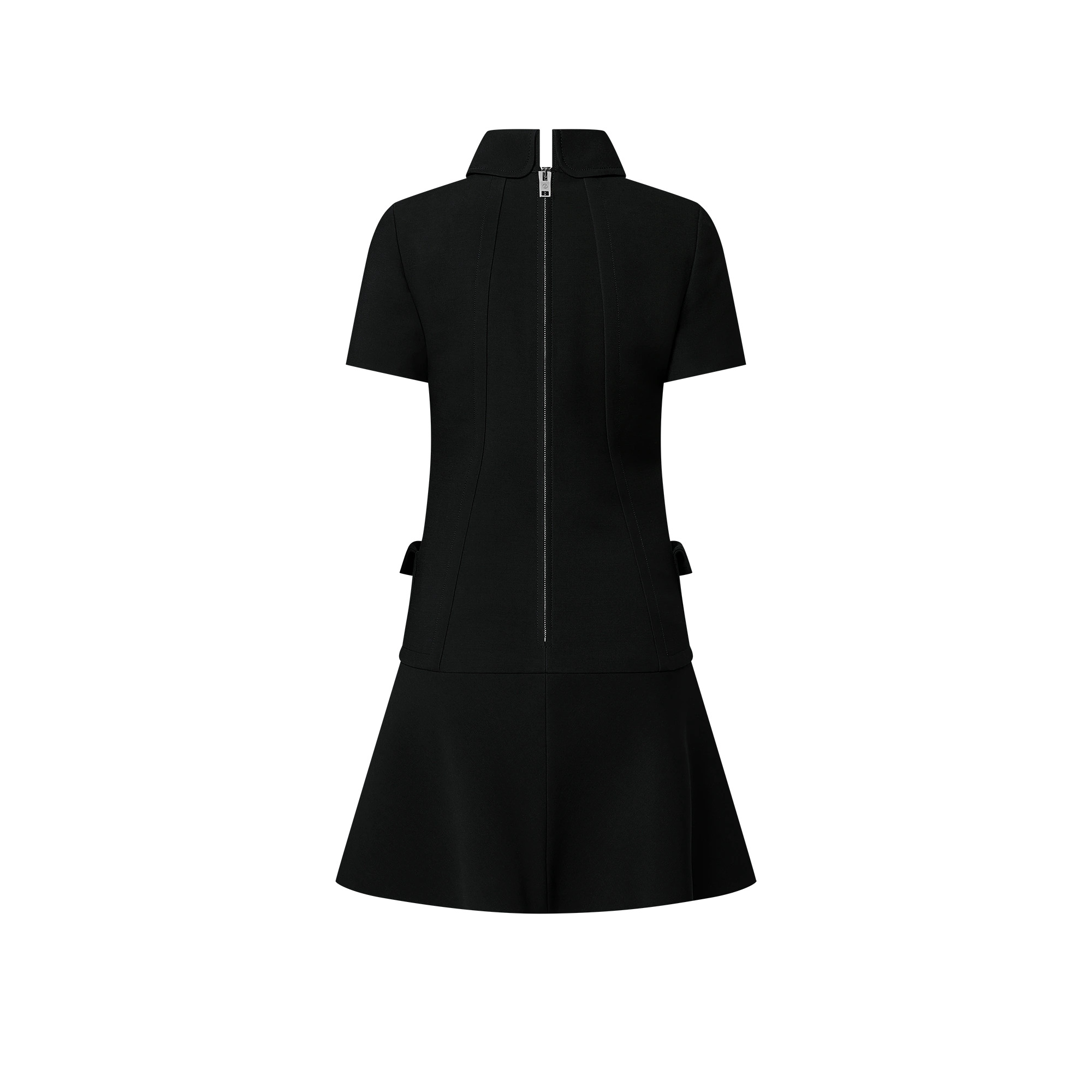 ★Black Out★【LOUIS VUITTON】LVチェーン付 フォーマルドレス Louis Vuitton LV Chain Tailored Dress | REVERSIBLE