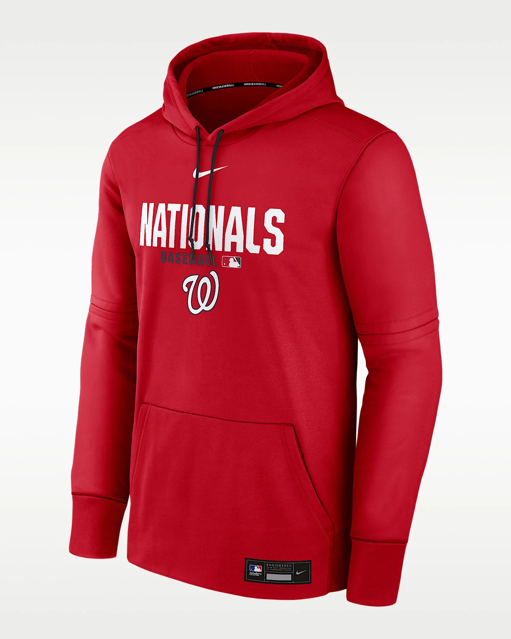 Washington Nationals Authentic Collection Men's Nike Therma MLB Pullover Hoodie - 1