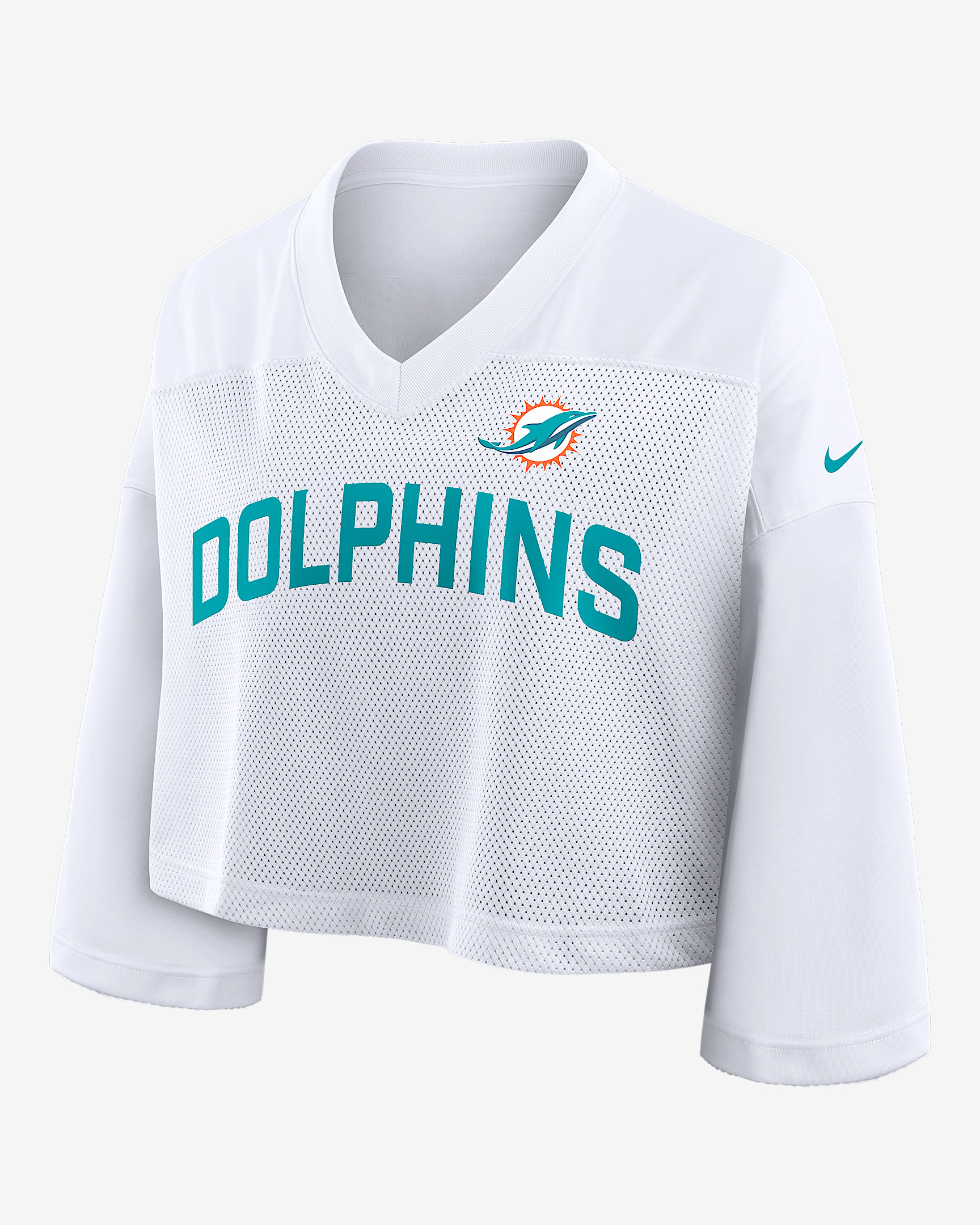 Miami Dolphins Wide Receiver Jersey Fashion Women's Nike Dri-FIT NFL Cropped Top - 1