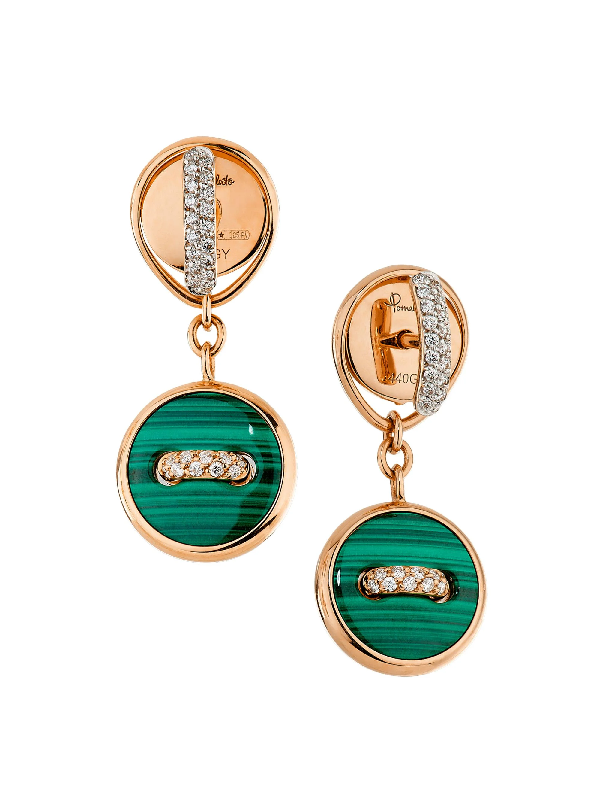 Women's Pom Pom Dot 18K Rose Gold & Multi-Gemstone Reversible Ear Jackets - Rose Gold - 1