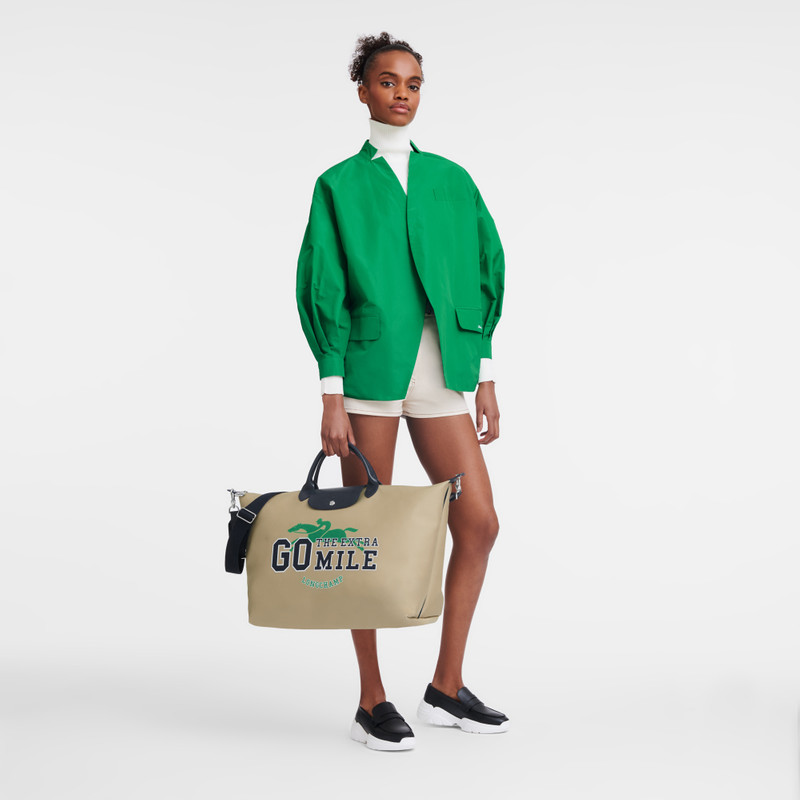 Longchamp Le Pliage Collection S Travel bag Beige - Canvas outlook