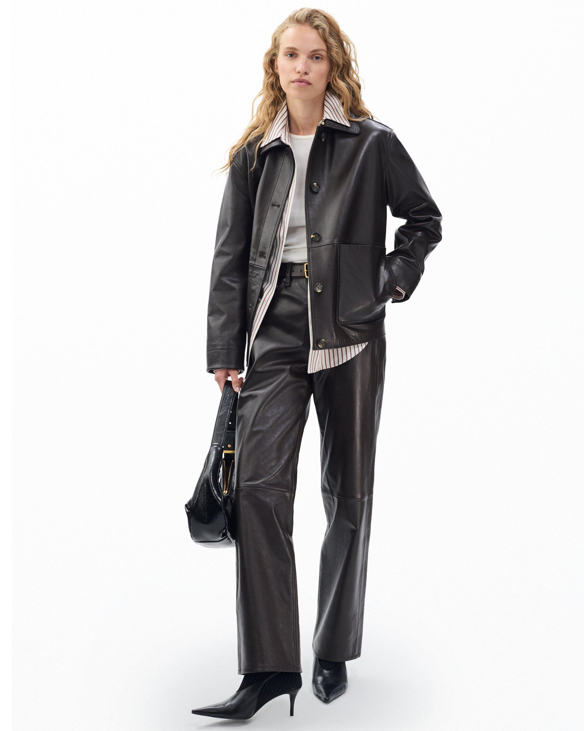 Shea Relaxed Leather Pants - 2