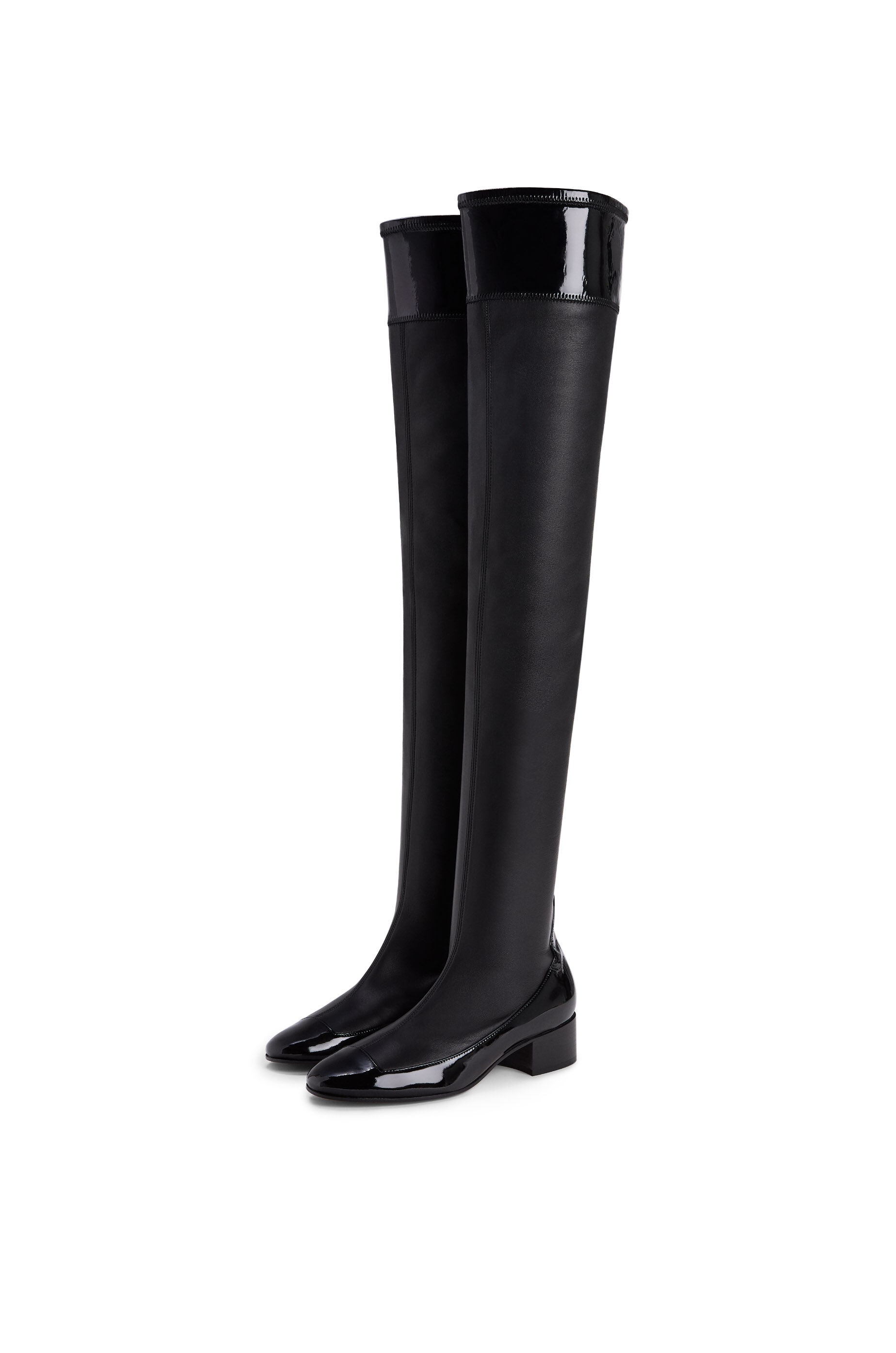 Stretch thigh boot 40 in lambskin and calfskin - 2