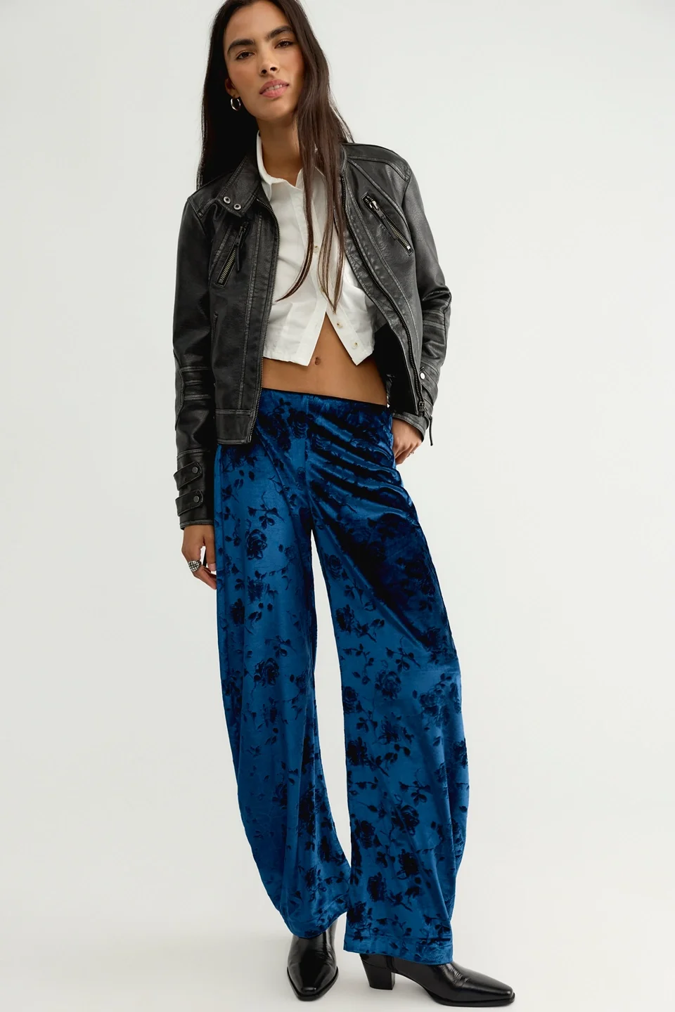Radiance Velvet Pull-On Pants - 1