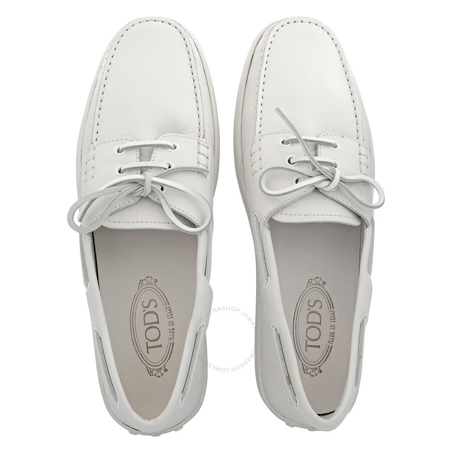 Tod’s Men’s Leather Loafers – White, Size 11 Tod main image 2
