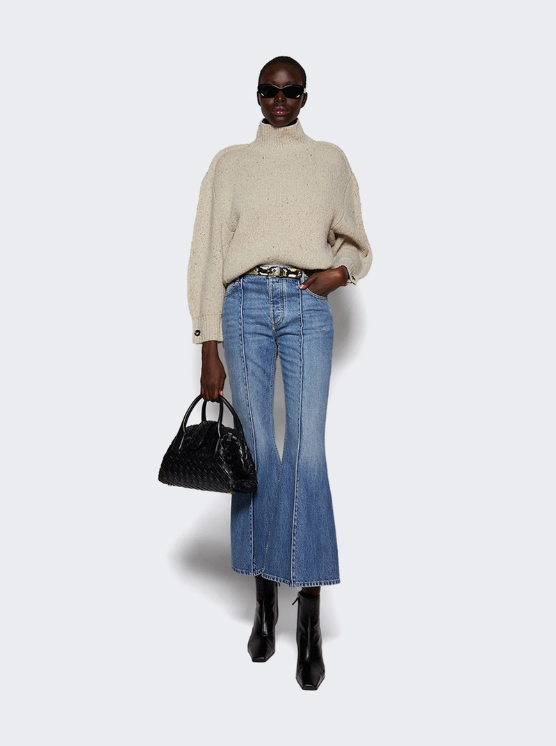 Bottega Veneta Cropped Kick Jeans Mid Blue outlook