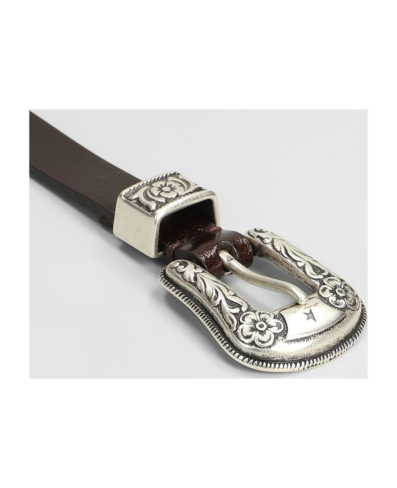 Belt New Tex Belts In Dark Brown Leather - 2