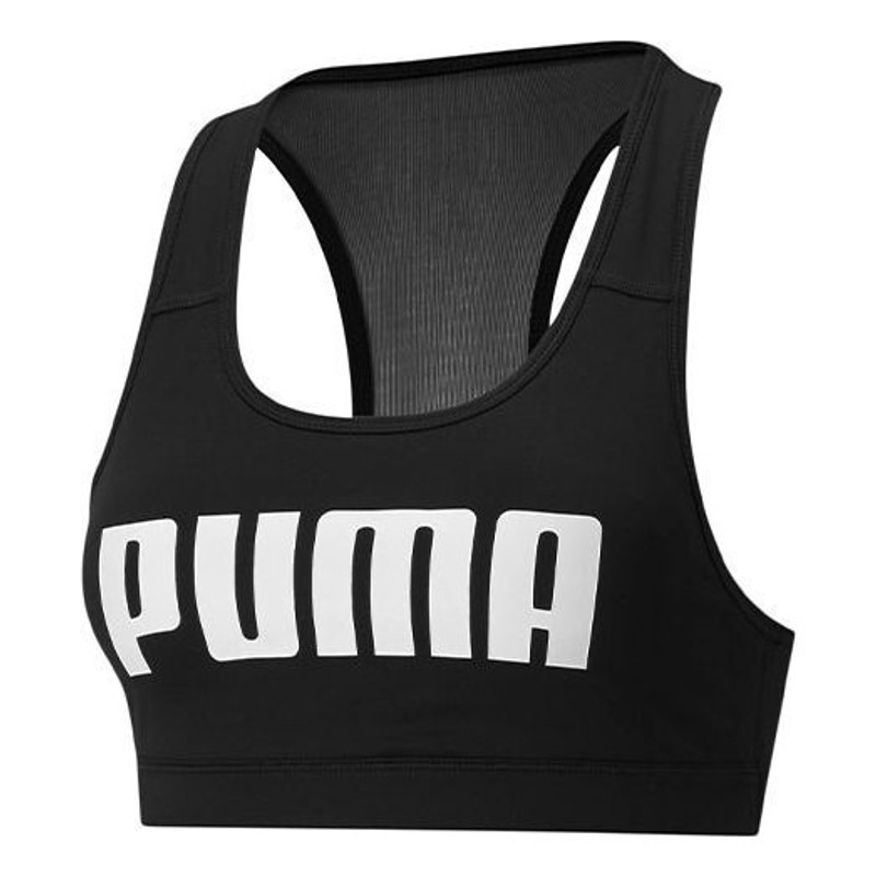 (WMNS) PUMA 중간 충격 4Keeps 그래픽 훈련 브래지어 '블랙' 520306-91 - 1
