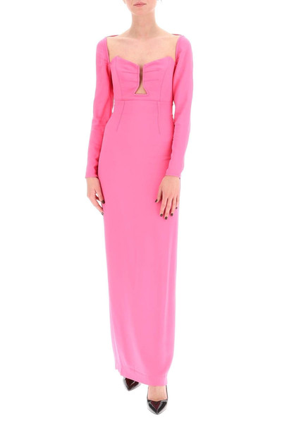 ROLAND MOURET MAXI PENCIL DRESS WITH CUT OUTS outlook