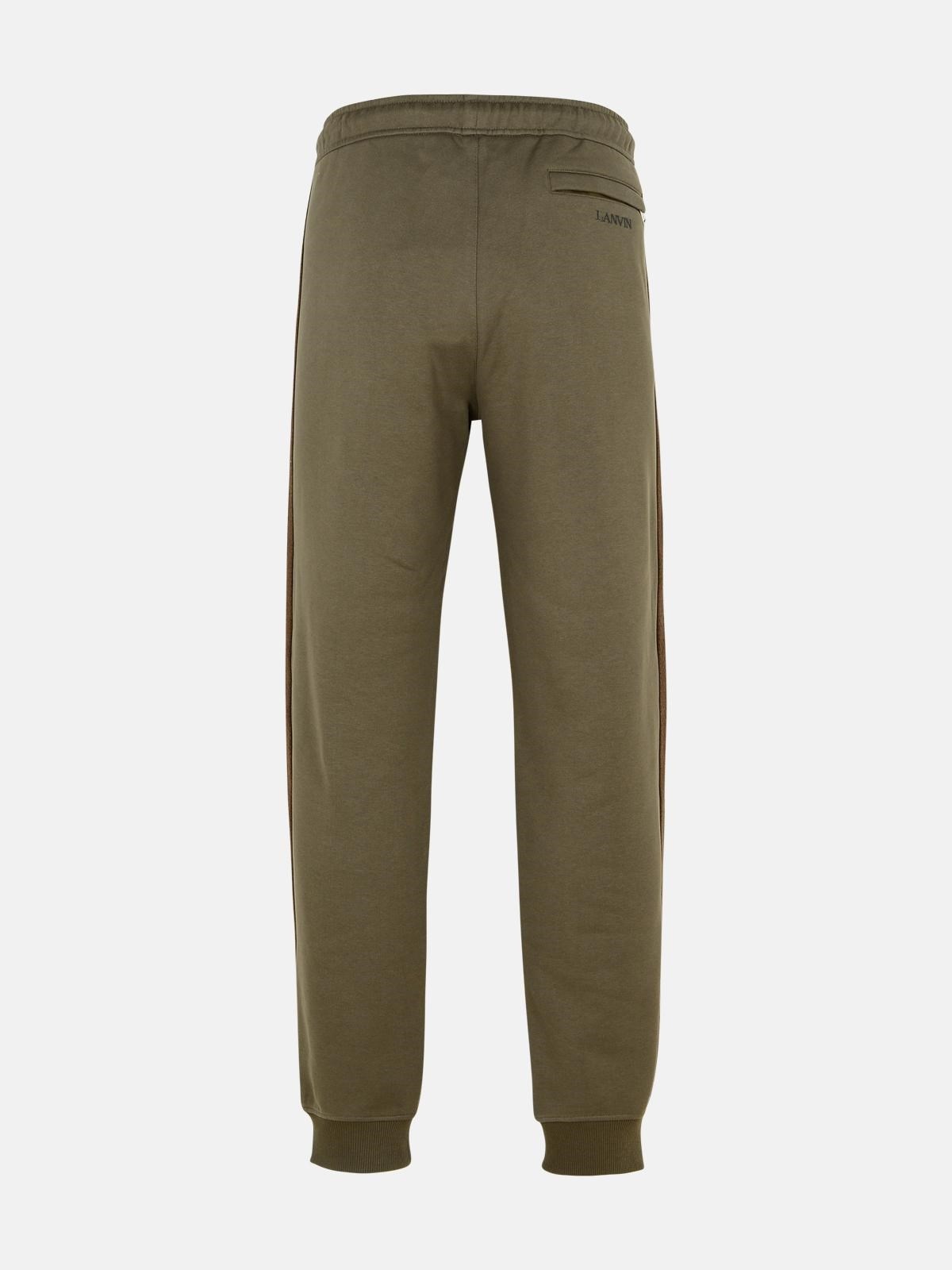 BROWN COTTON JOGGER PANTS - 3