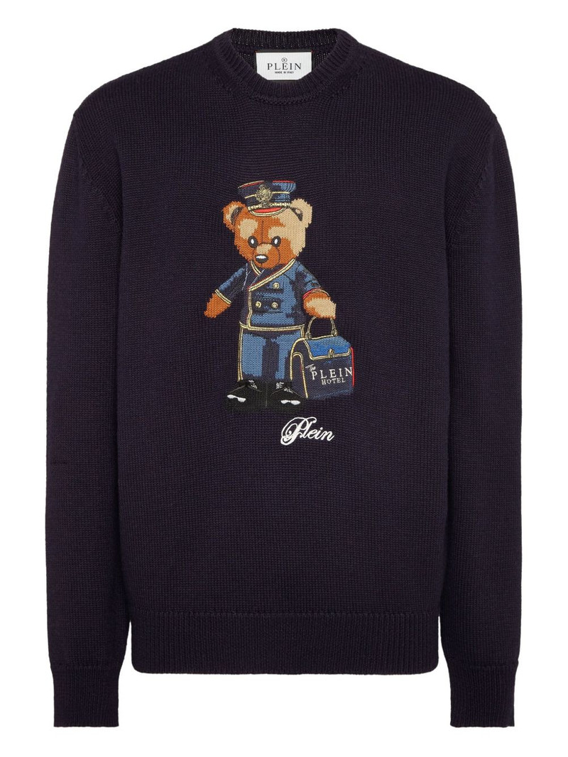 Reception Teddy teddy bear-embroidered sweater 1