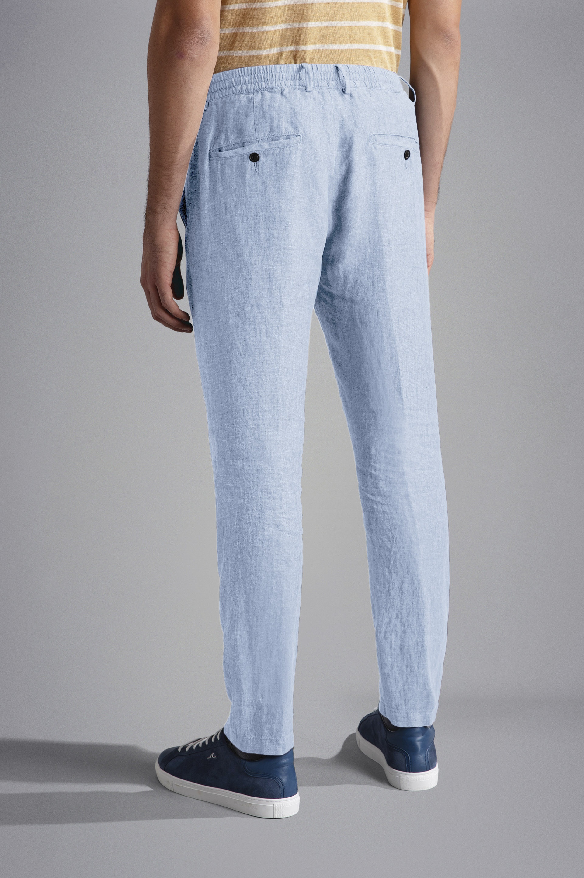 LINEN CHINO TROUSERS - 3