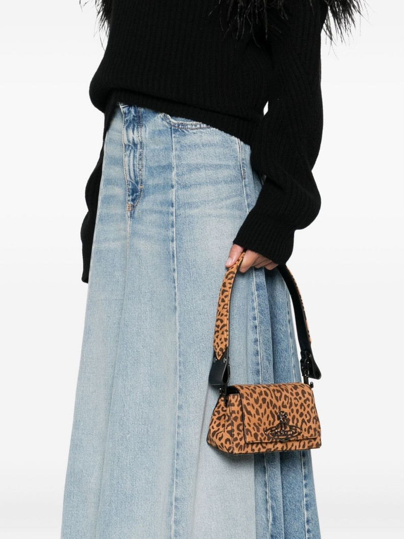 Vivienne Westwood Linda Orb-embellished leopard-print tote bag outlook