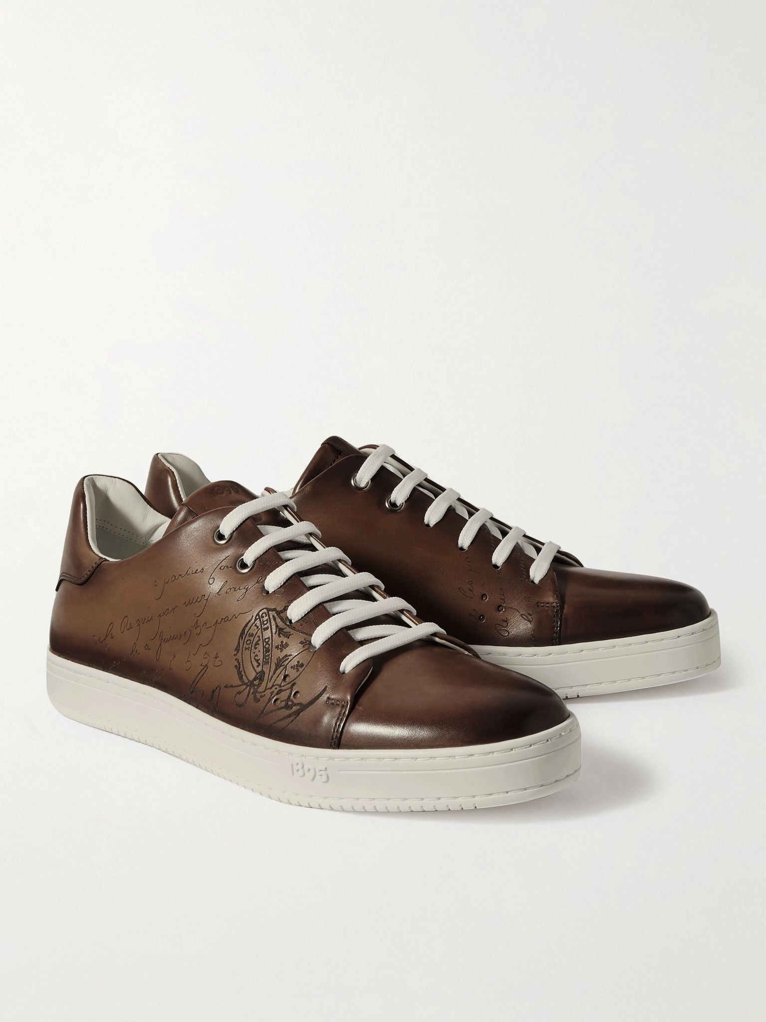 Scritto Venezia Leather Sneakers Brown - 3