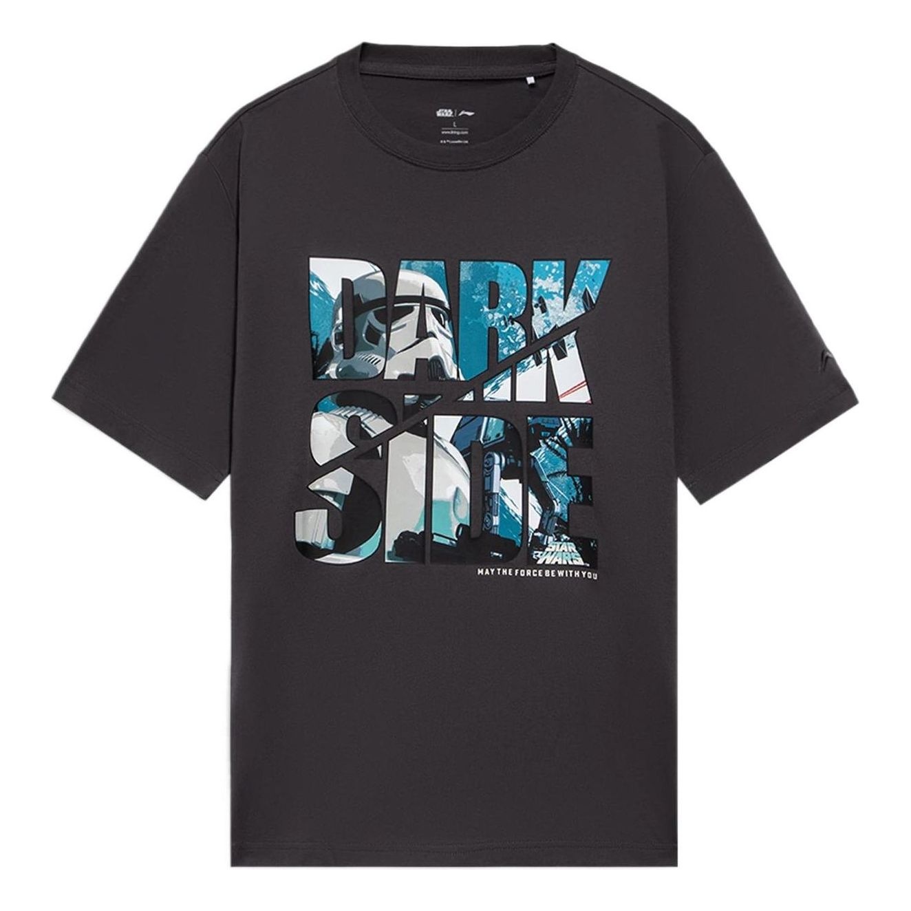 Li-Ning x Star War Crossover Sports Fashion Series Casual Sports Printing Pullover Short Sleeve 'Bla - 1