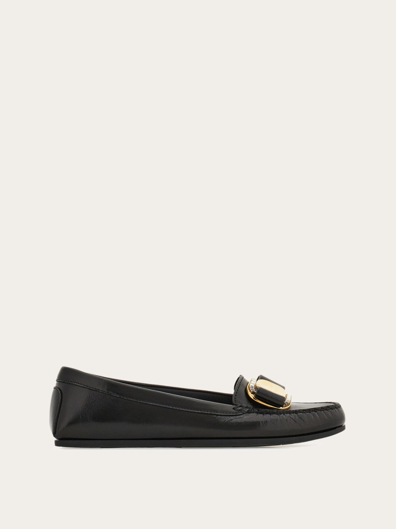 Crystal embellished driver loafer 1