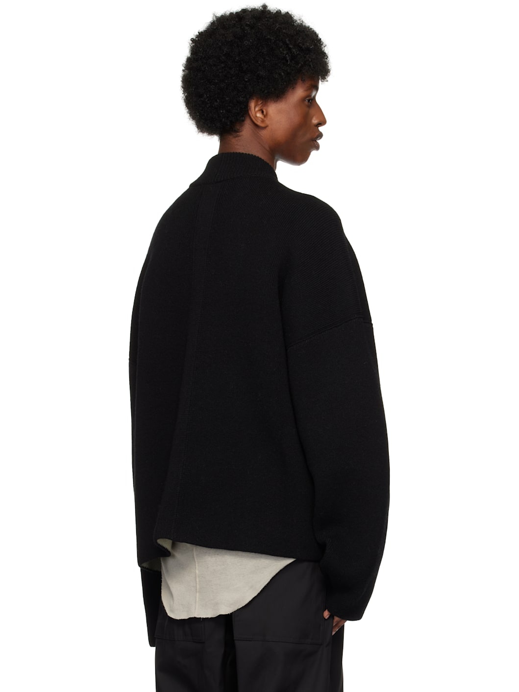 Black Porterville Jumbo Sweater - 3