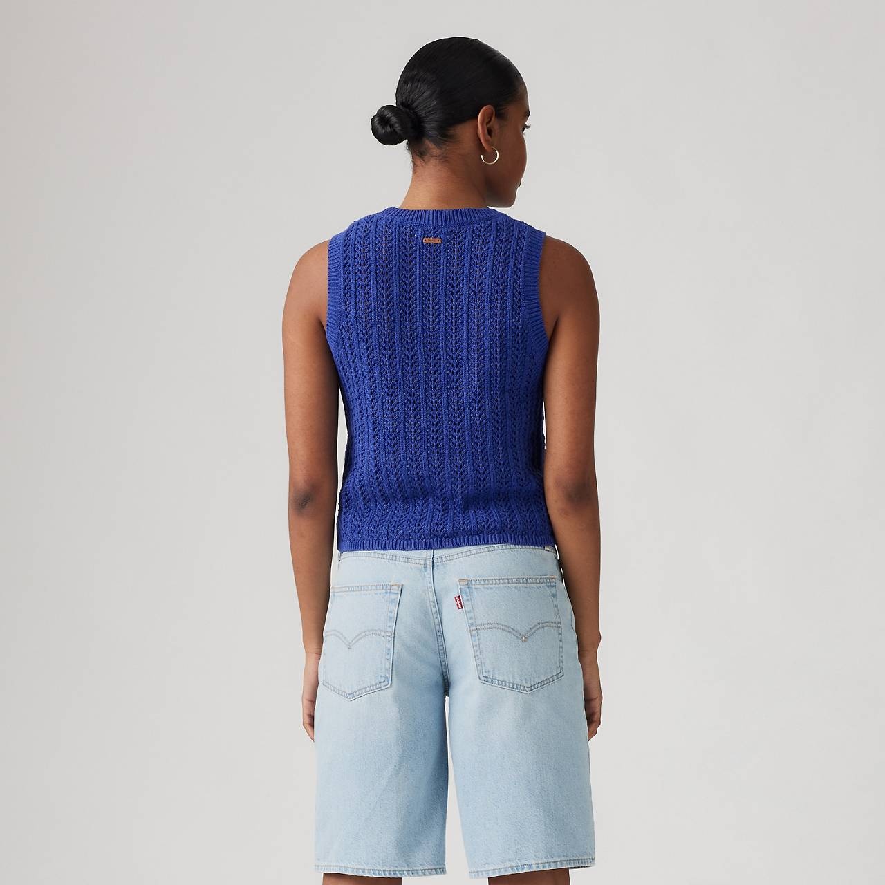 SUNRISE COTTON LINEN CROCHET TANK TOP - 4