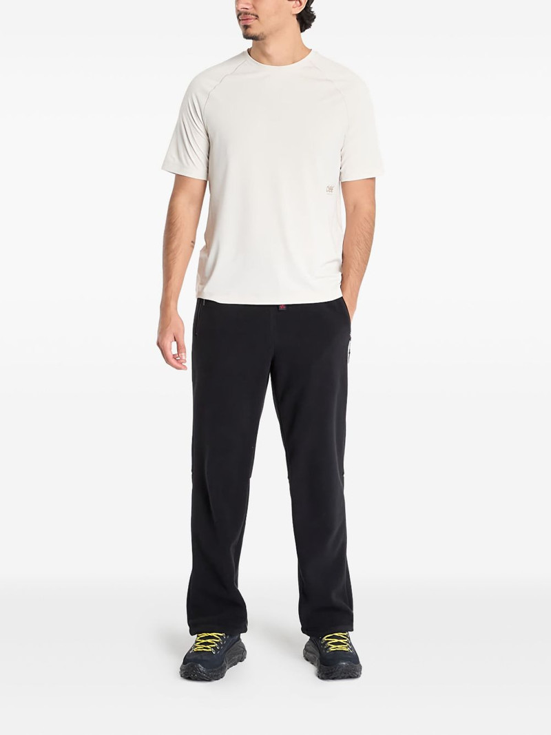 GRAMICCI belted fleece-texture track pants outlook