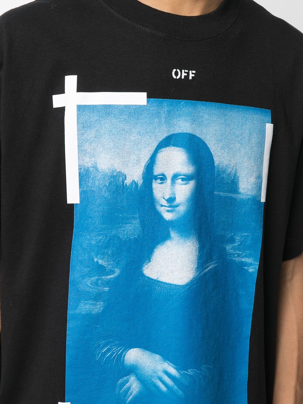 Mona Lisa print oversized T-shirt - 5