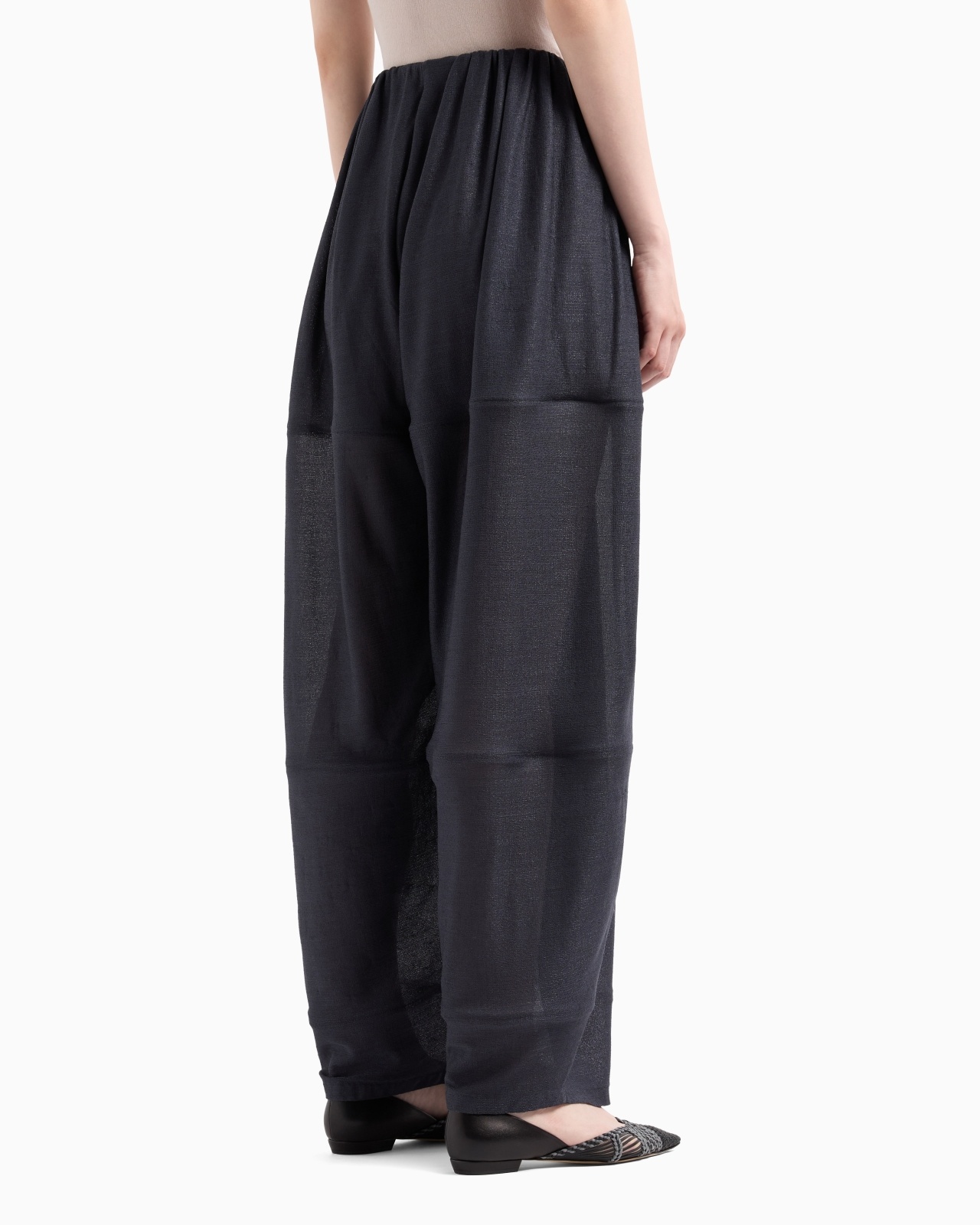 LIGHTWEIGHT VISCOSE JERSEY TROUSERS - 2