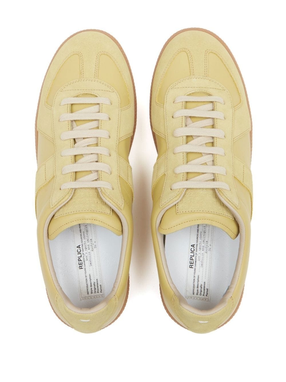 leather-suede panelled sneakers - 4