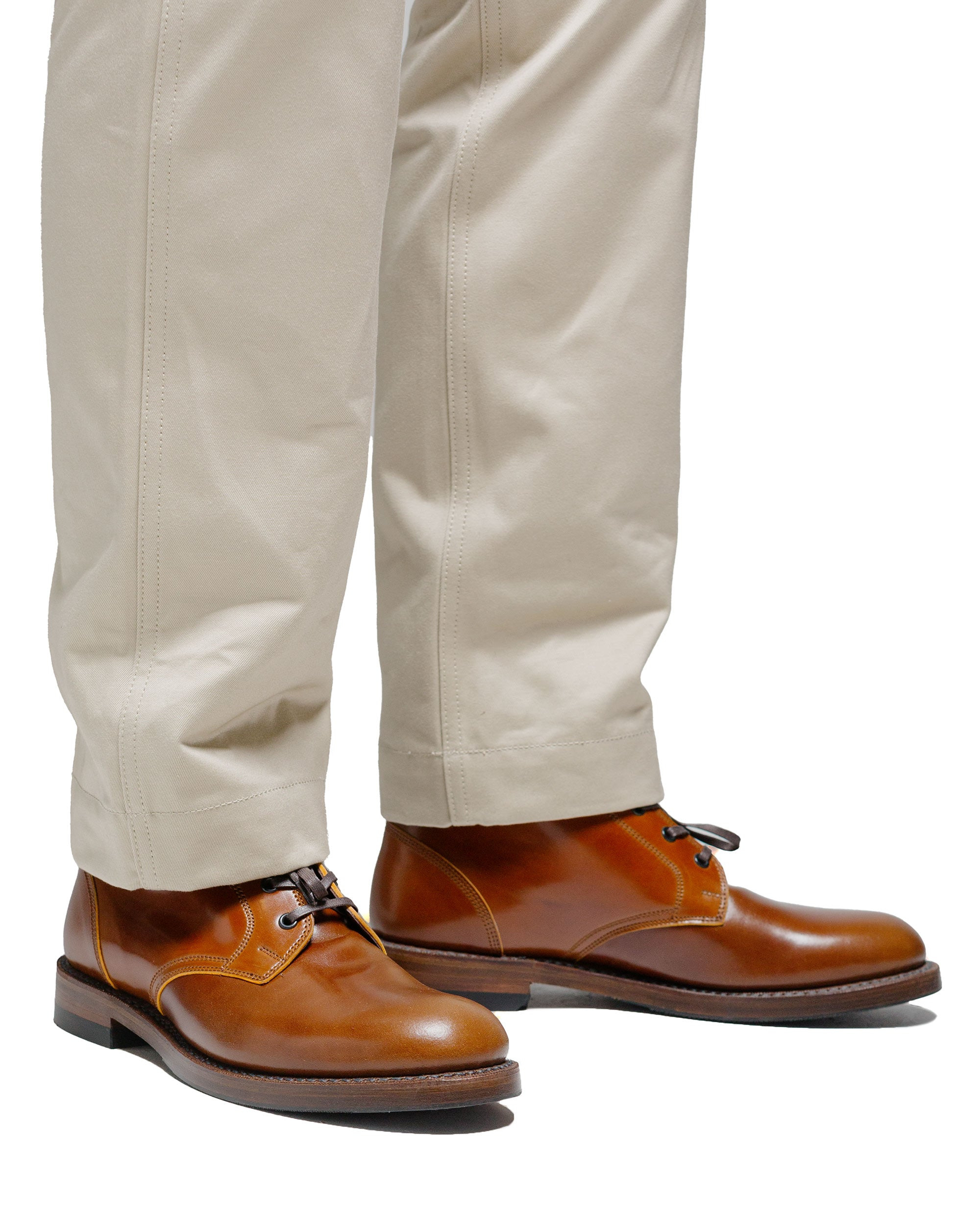 The Steadfast Chukka Boots Shinki Hikaku Shell Cordovan Cognac - 6