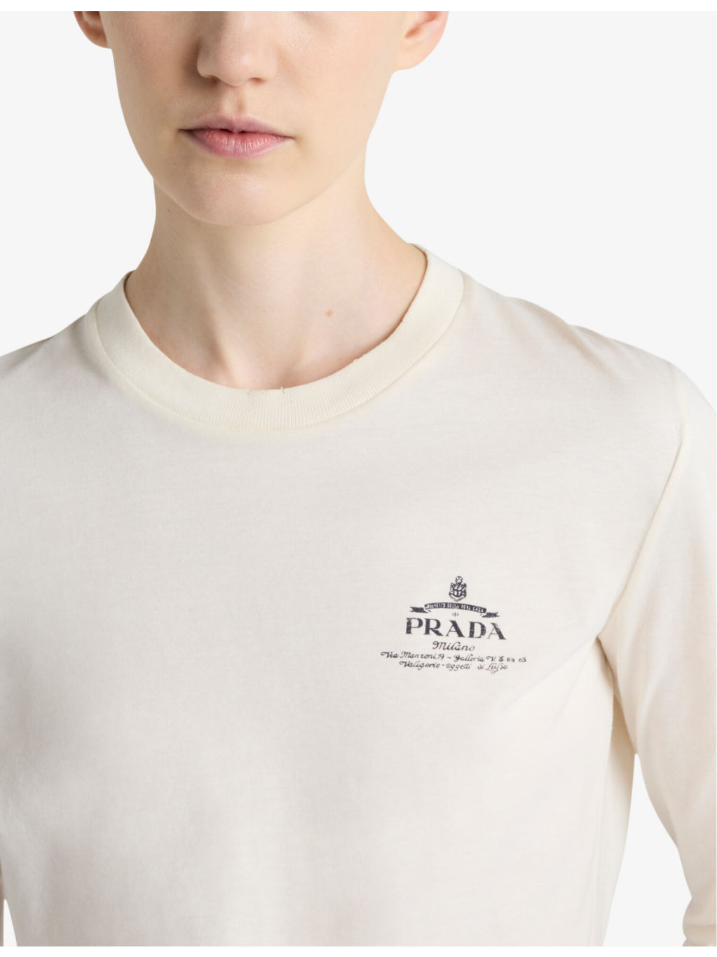 Logo-print long-sleeve cotton T-shirt - 4