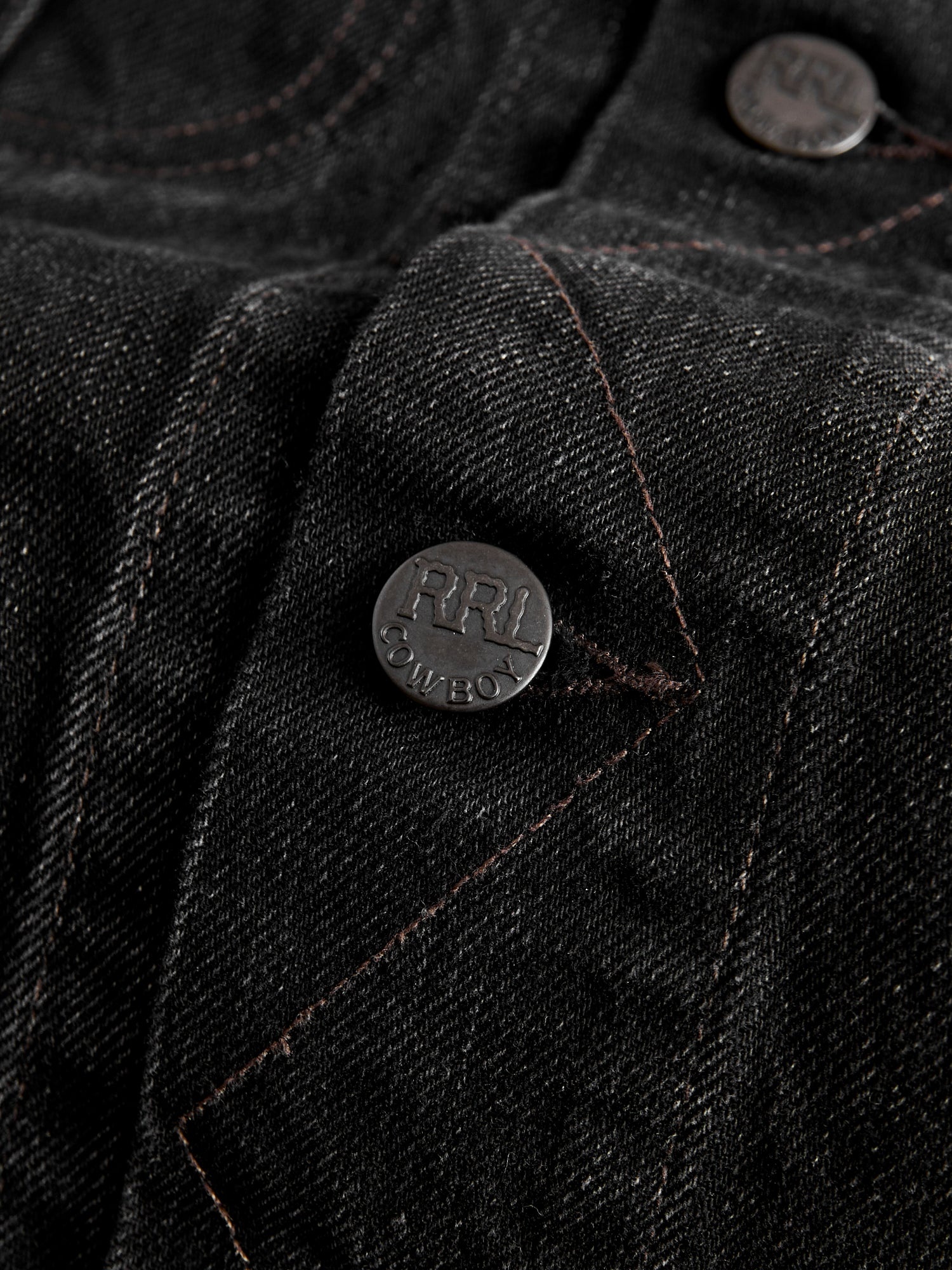 RRL by Ralph Lauren Lot 271 Denim Jacket in Washed Black