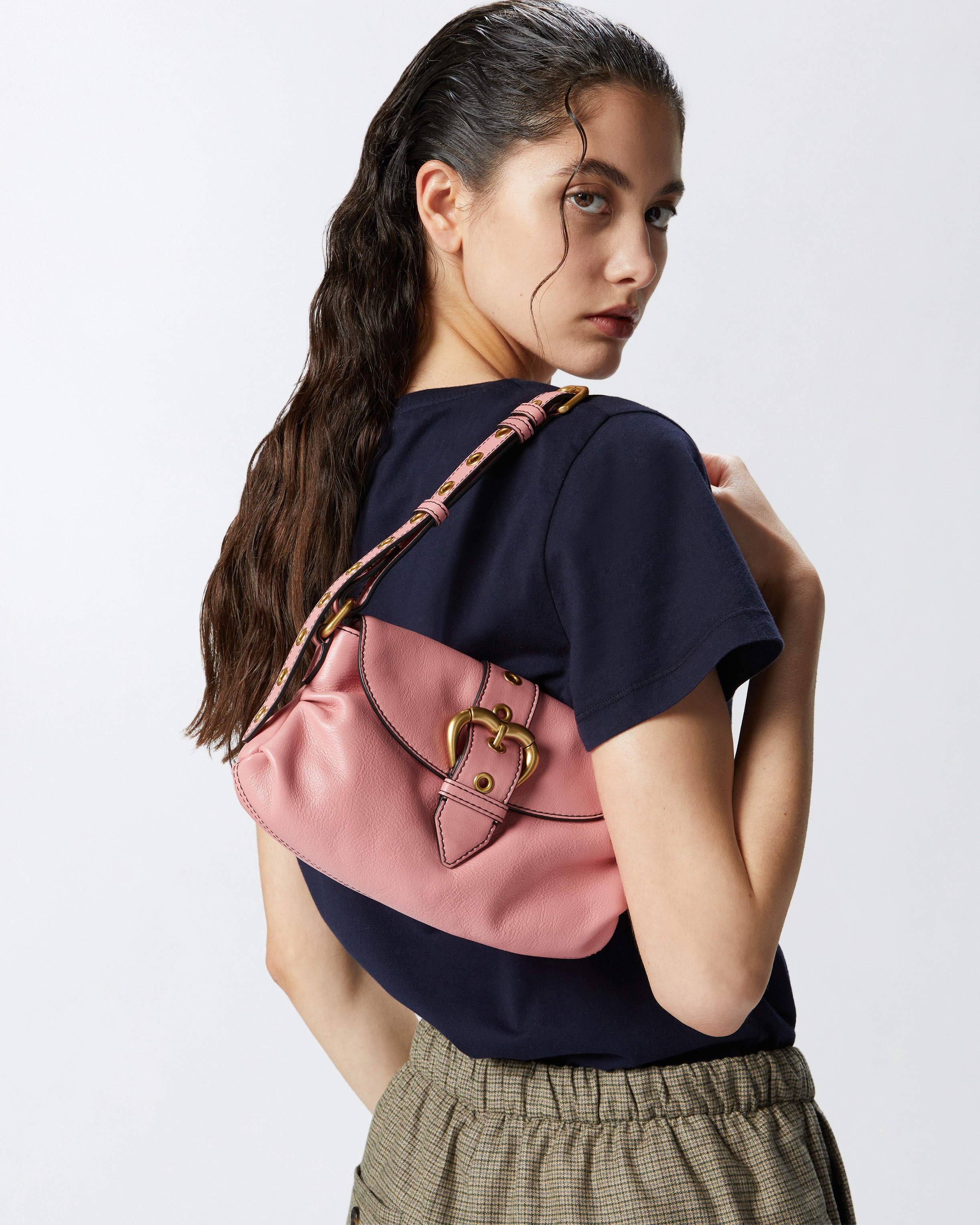 JOLENE SMALL SHOULDER BAG WITH METAL STRAP - 5