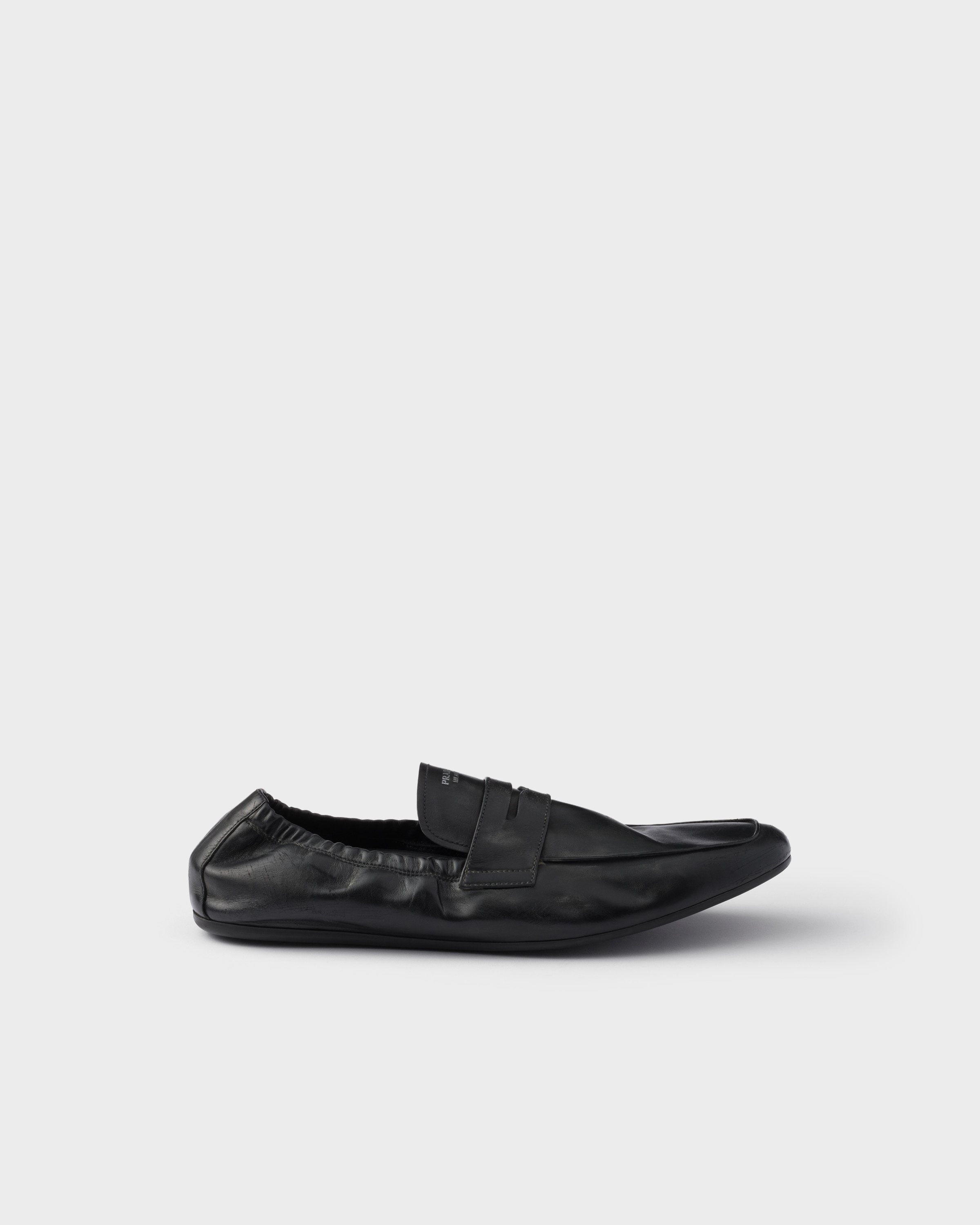 Shuffle antiqued leather loafers - 2