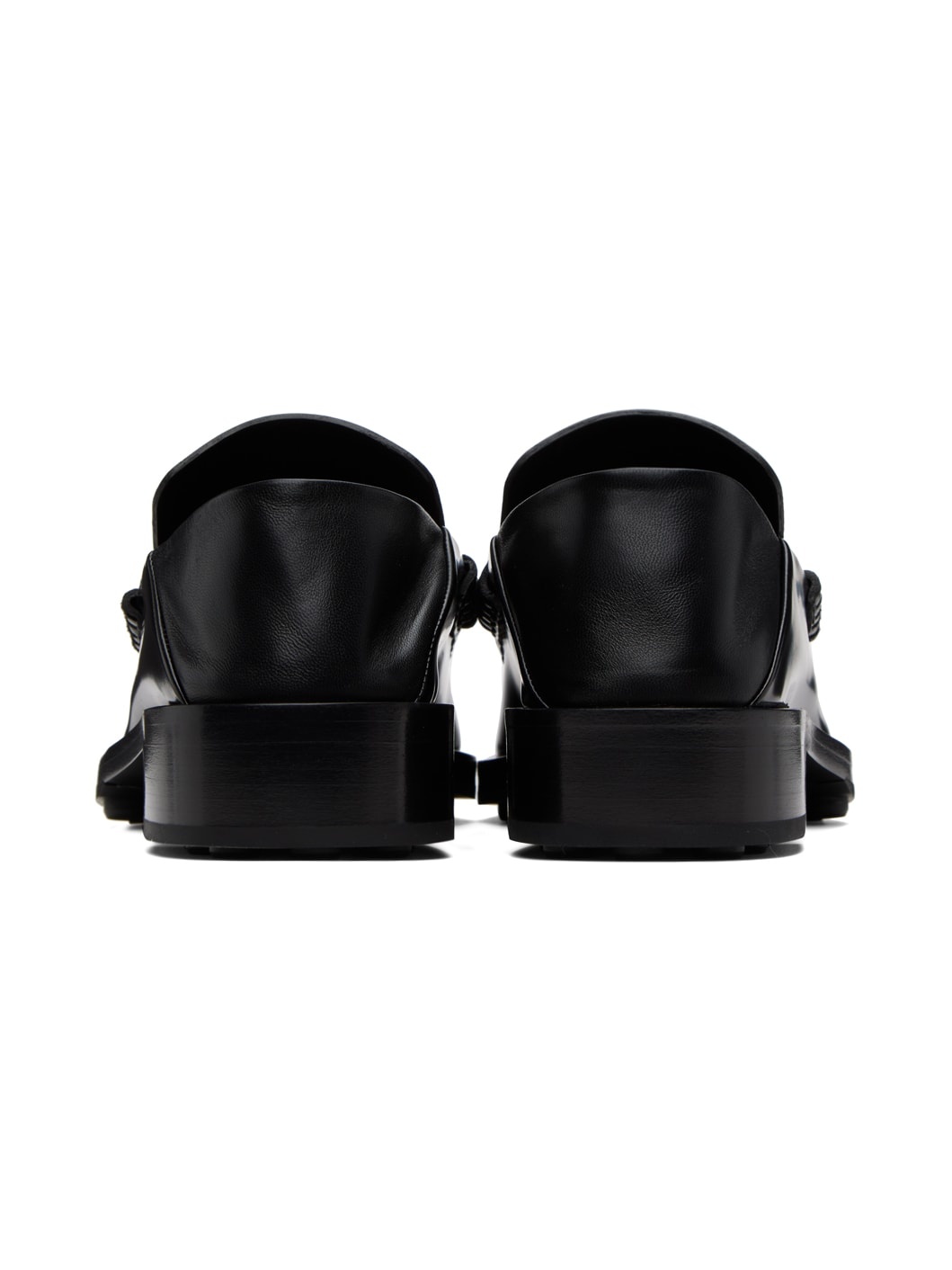 Black Leather Loafers - 2
