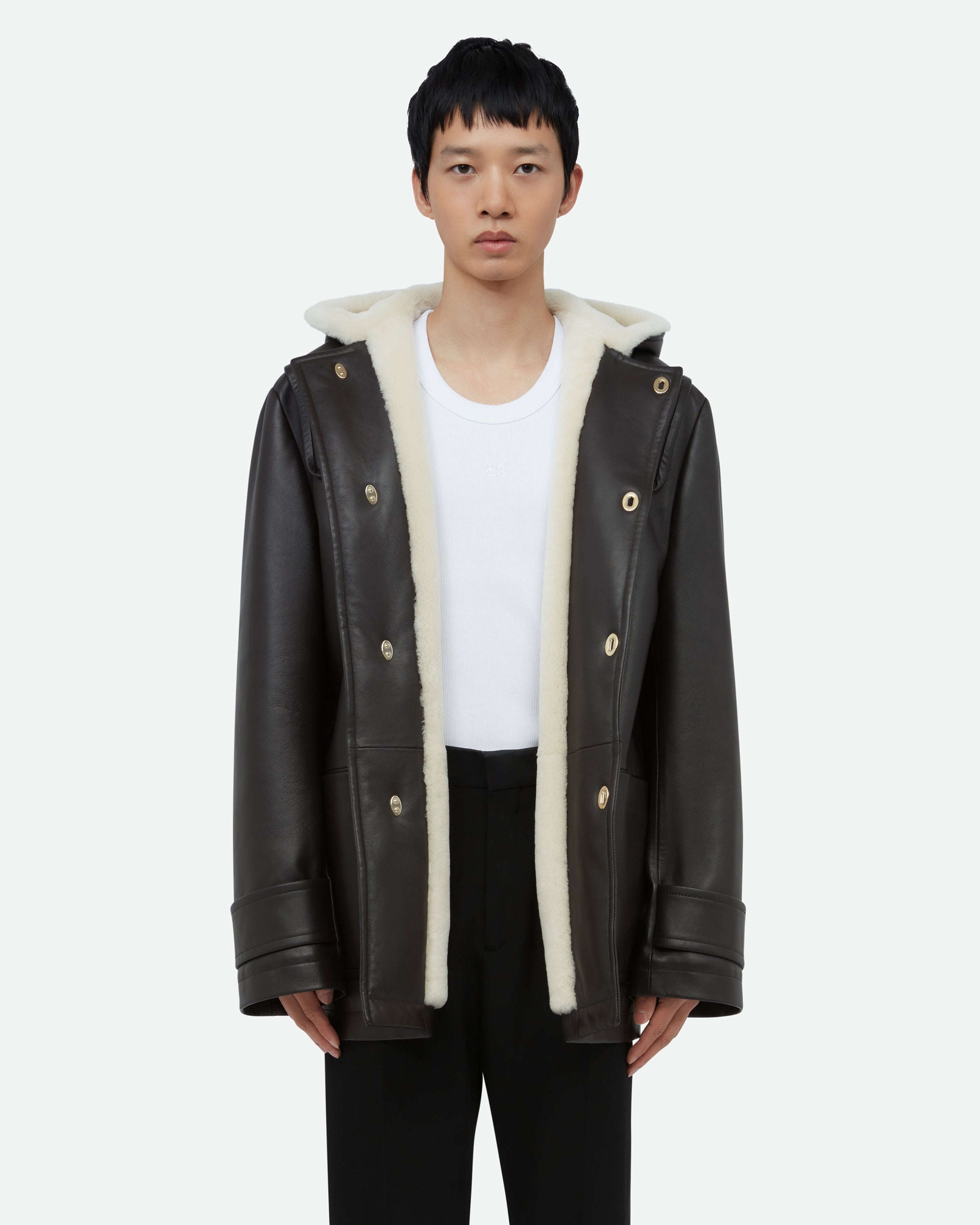 Thought Parka Leather Coat - 3