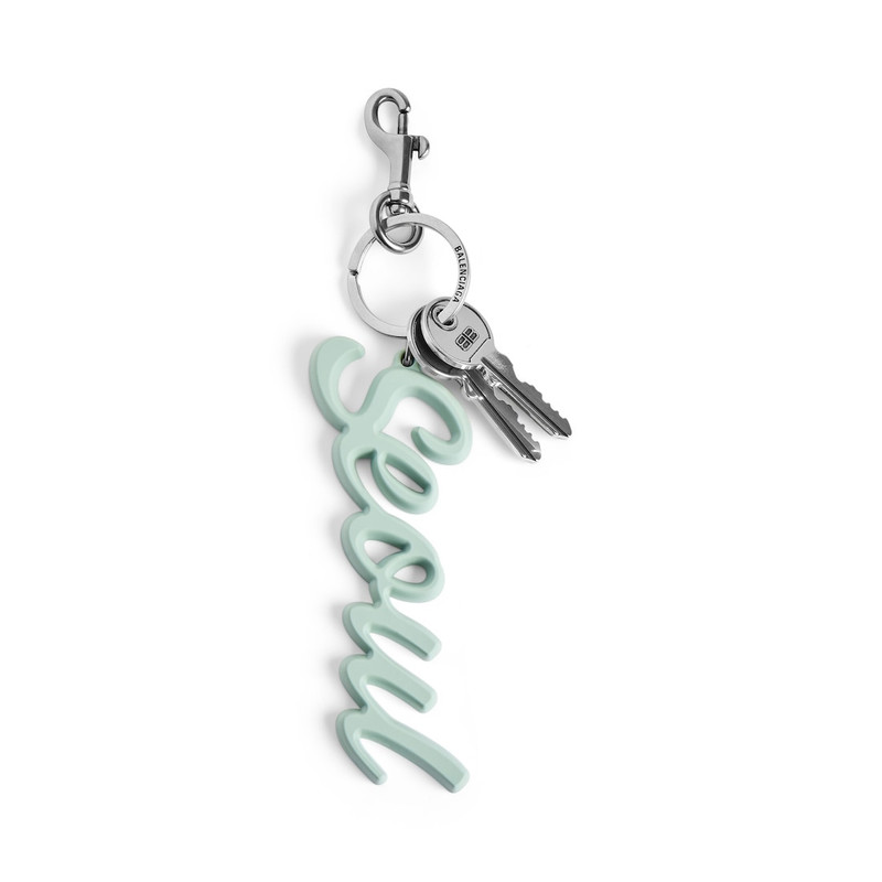 Charm/keychain Seoul in Mineral Green 1