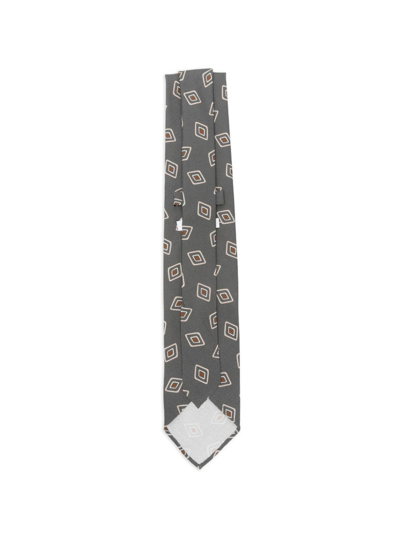 LARDINI geometric-pattern tie outlook