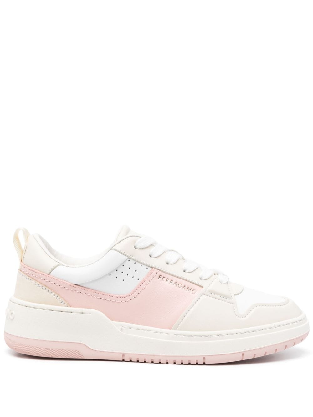 Dennis panelled leather sneakers - 1