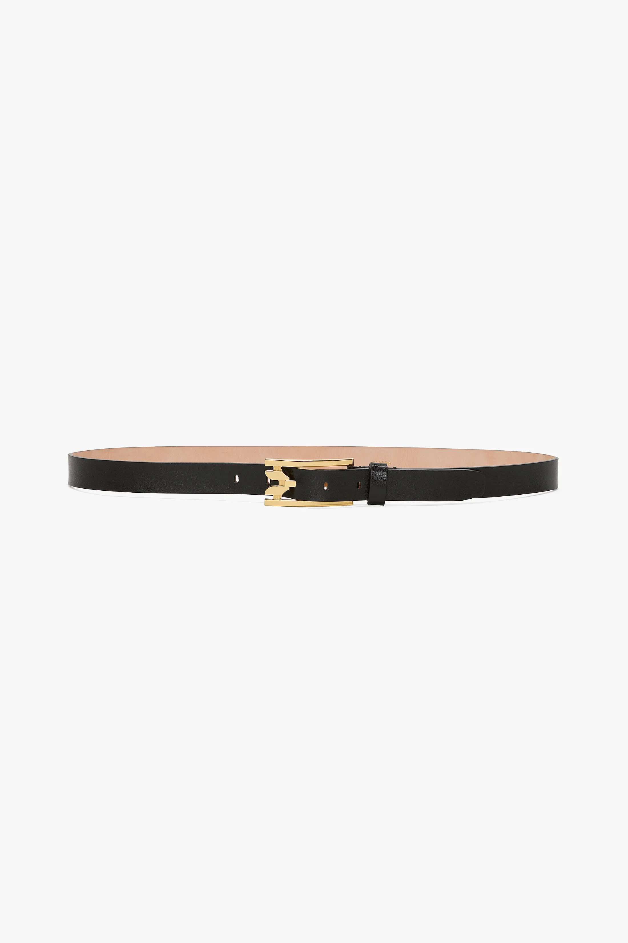 Dorian Pin-Buckle Belt In Black Smooth Leather - 1