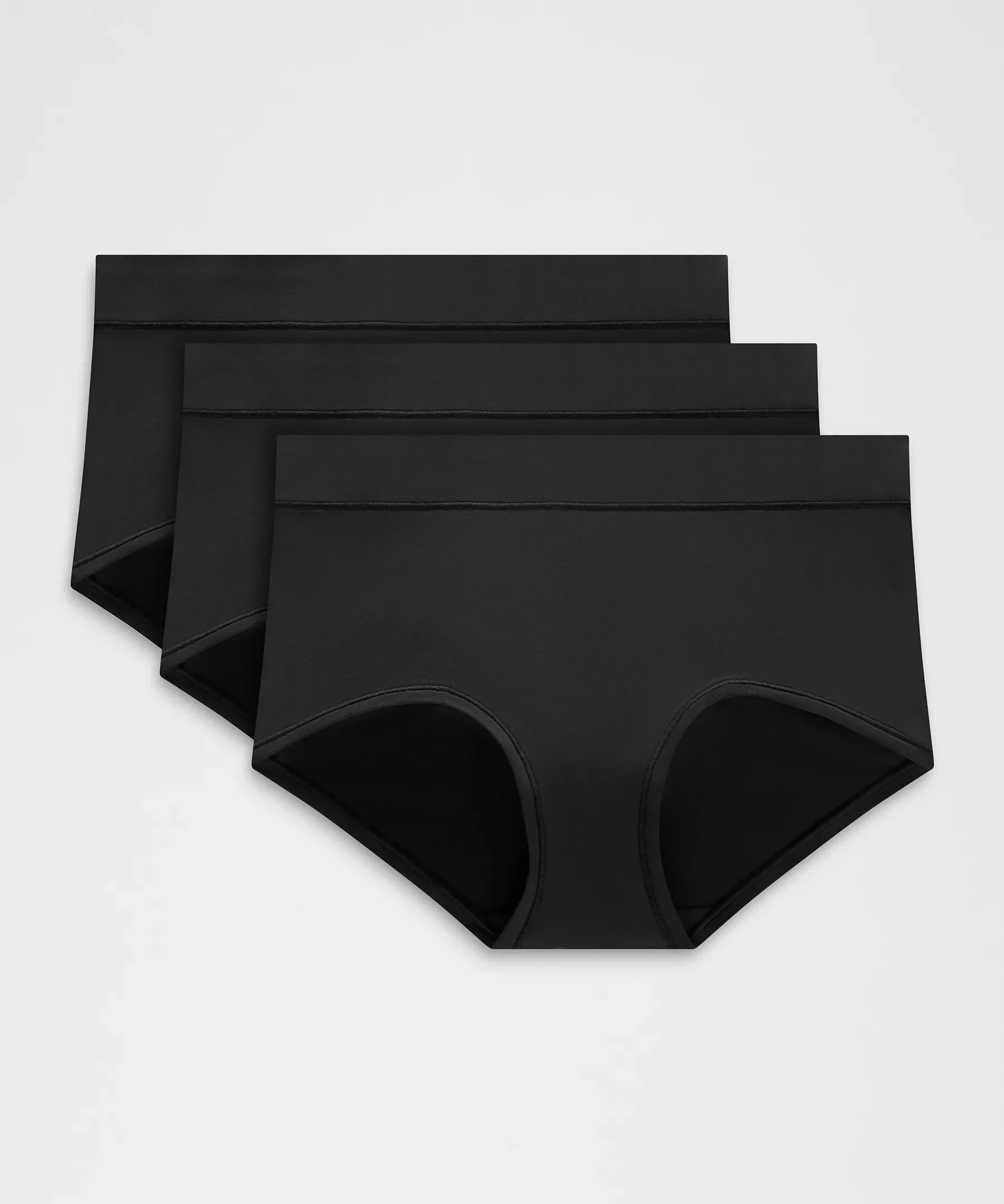 UnderEase Mid-Rise Boyshort Underwear 3 Pack - 1