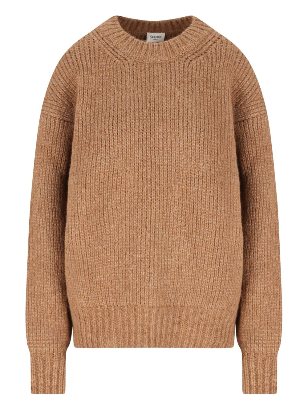 ribbed crew-neck sweater - 1